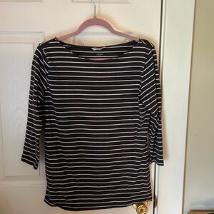 H&M grey and white striped shirt